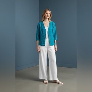 Lafayette 148 New York Turquoise Jacket